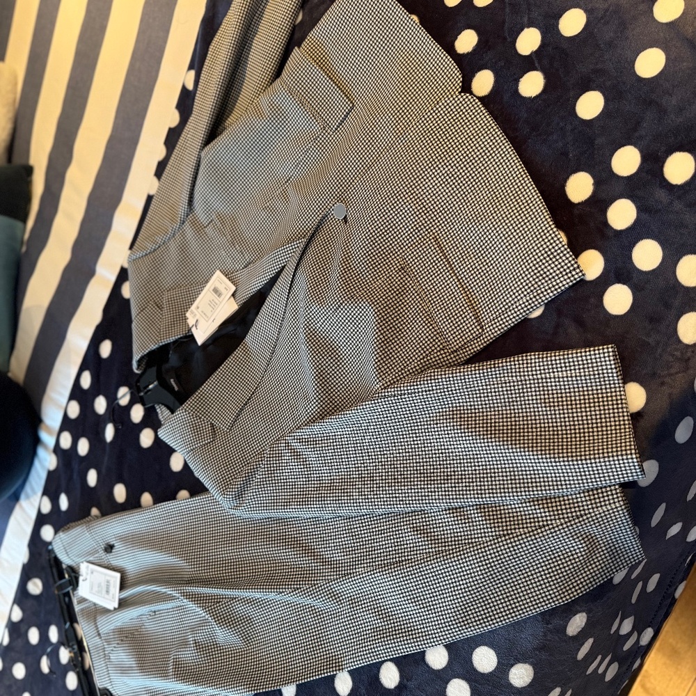 Beautiful Theory Admiral crepe suit in black which retails at $690 Cdn plus tax